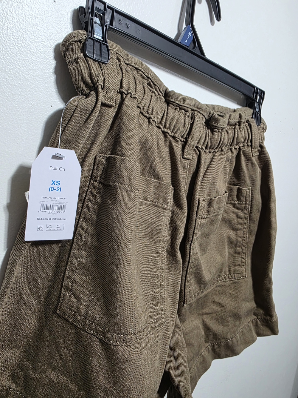 Time and Tru Women's High-Rise Pull-On Drapey Utility Shorts Size M (8-10) NWT - Picture 4 of 5